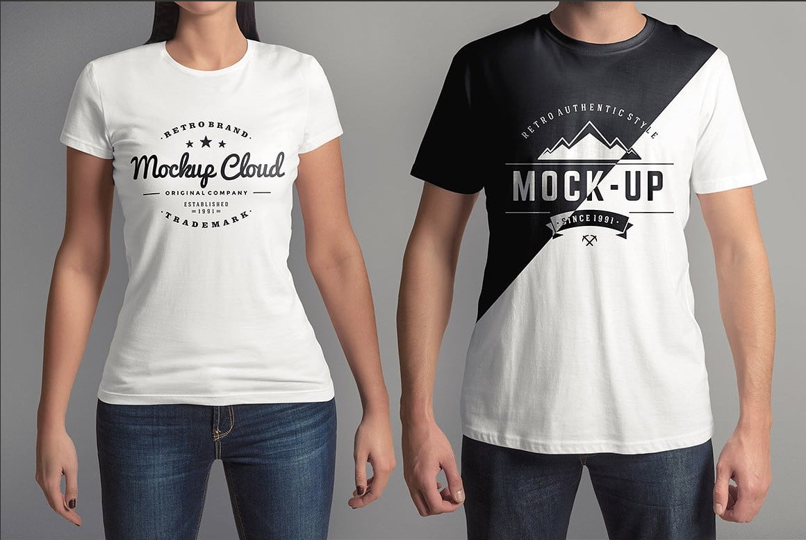 Put your logo into realistic t shirt model mockups by Bouazizihd