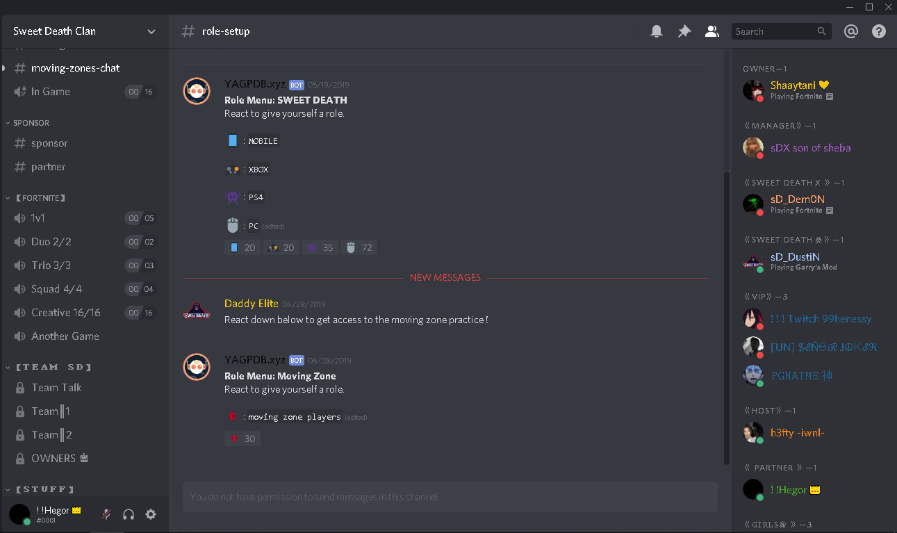 Make or revamp you a good discord server by Teganb2007