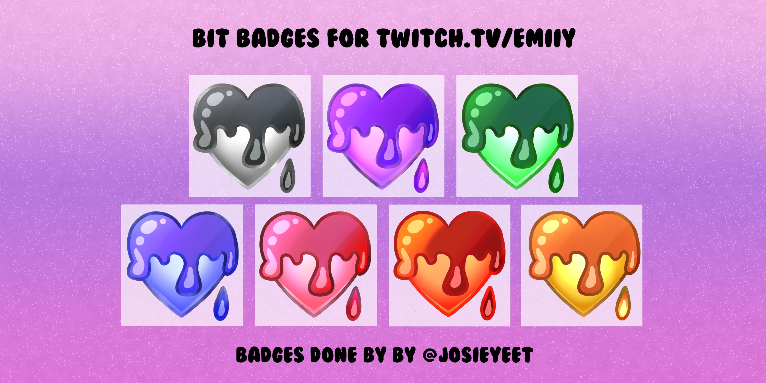 Make Bit Cheer Badges For Your Twitch Stream By Josiecollins Fiverr