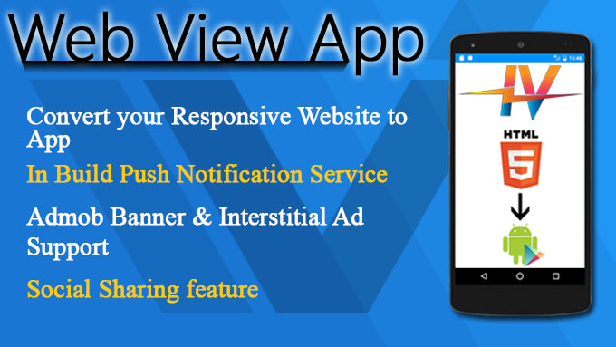 Convert Website To Android App With Push Notifications By Rohit0707