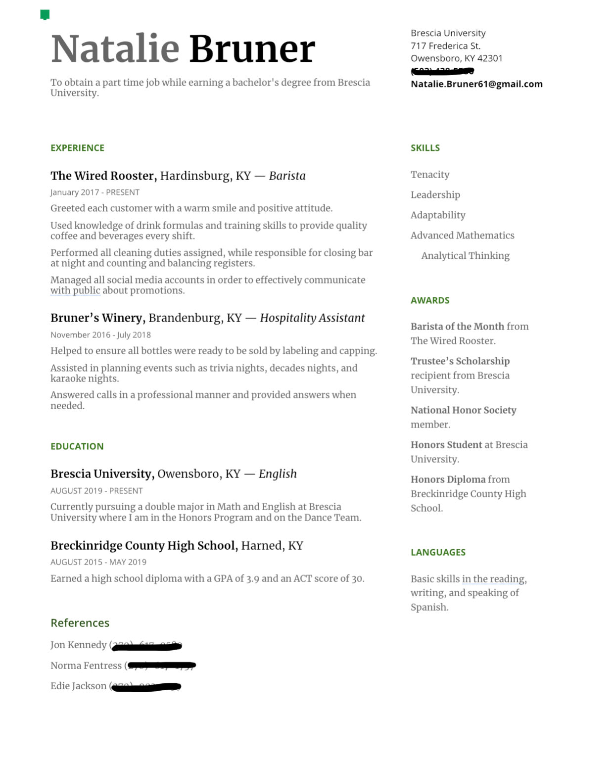 Write you an eyecatching resume by Natalie23  Fiverr
