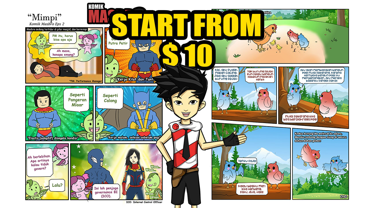 Draw Awesome Comic Strip And Cartoon For You By Fedowic