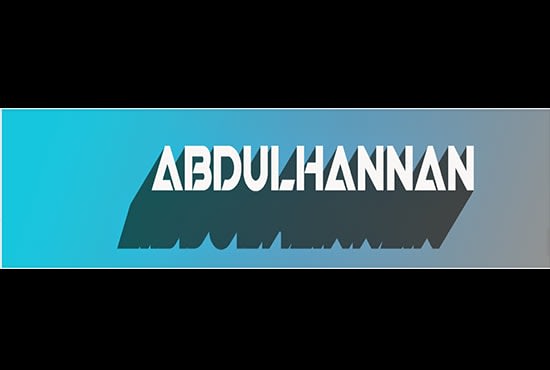 Make A Banner For Your Youtube Channel By Abdulhannan678
