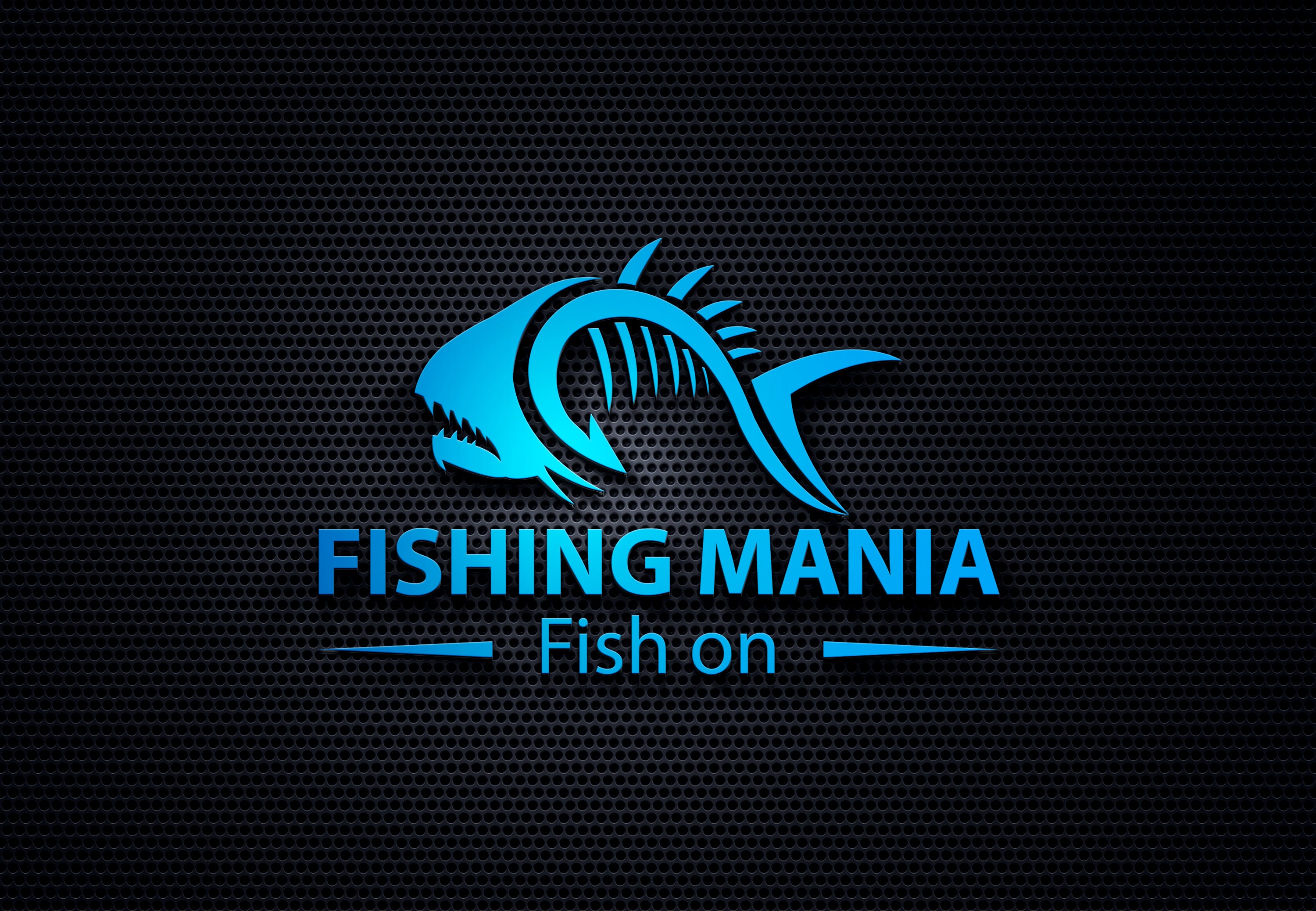 design awesome fishing logo with free source file