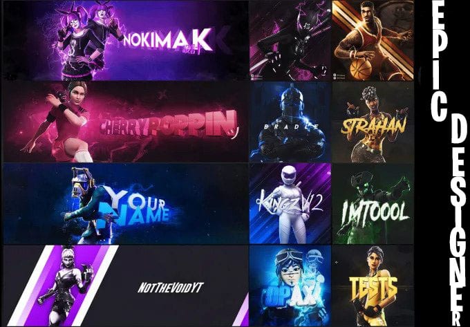 Design A Premium Fortnite Youtube Or Twitch Banner For You By Epicdesinger
