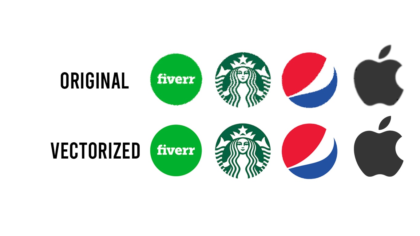 Redesign your logo and vectorize it by Joseemcee | Fiverr