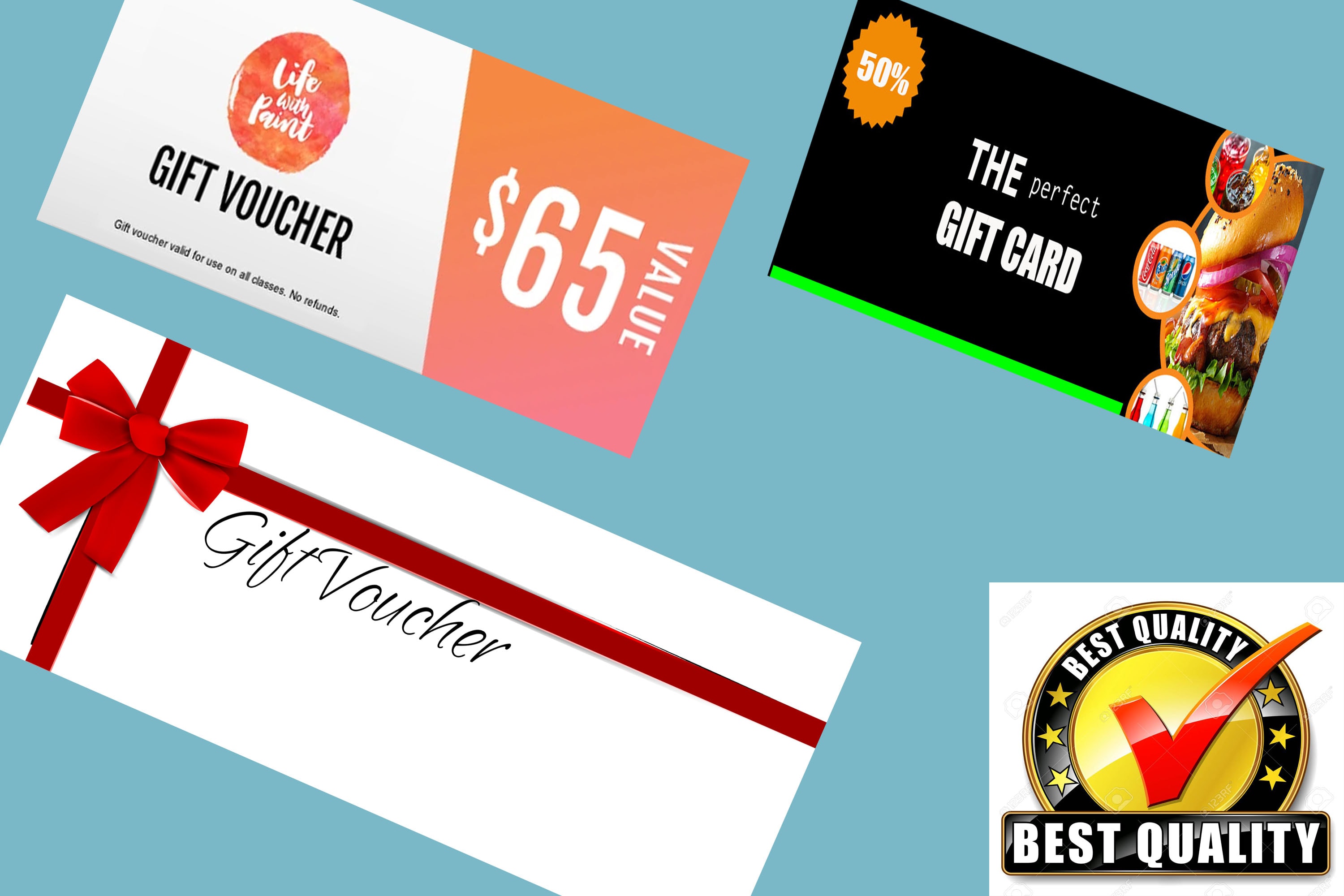 Design Custom Gift Voucher Coupons Postcard By Mnethbro