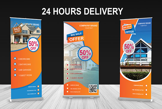 SET 2 PRINTED ROLLER BANNER EXHIBITION STANDS 850MM LAS VEGAS THEMED BACKDROPS 