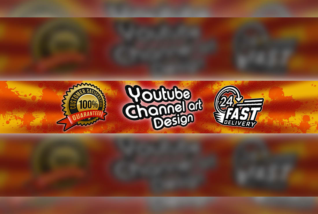 Design Youtube Channel Art Cover Background Thumbnail Banner In 24 Hours By Asifsony