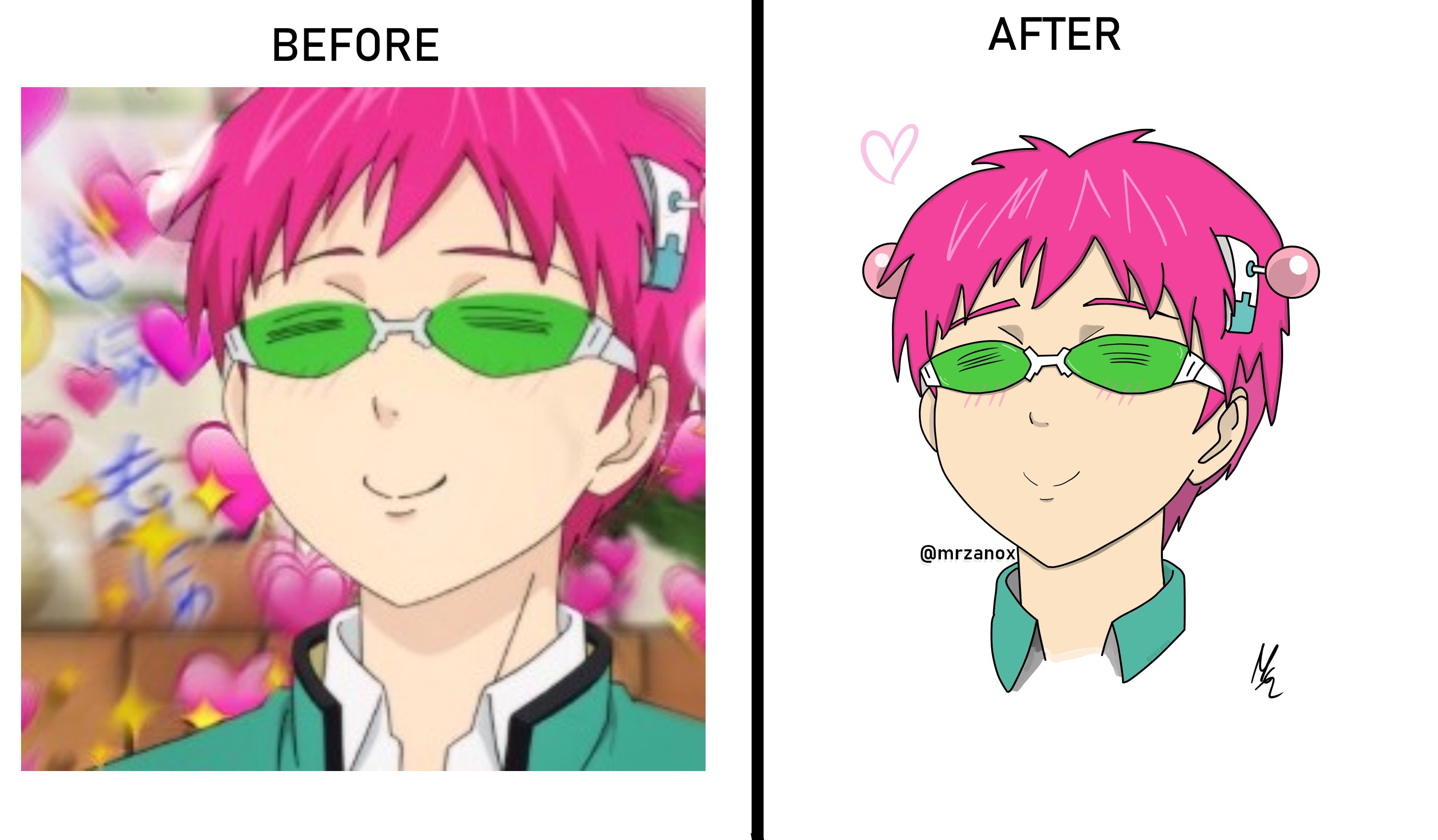 Redraw a simple anime drawing in hd with custom background by Mrzanox |  Fiverr