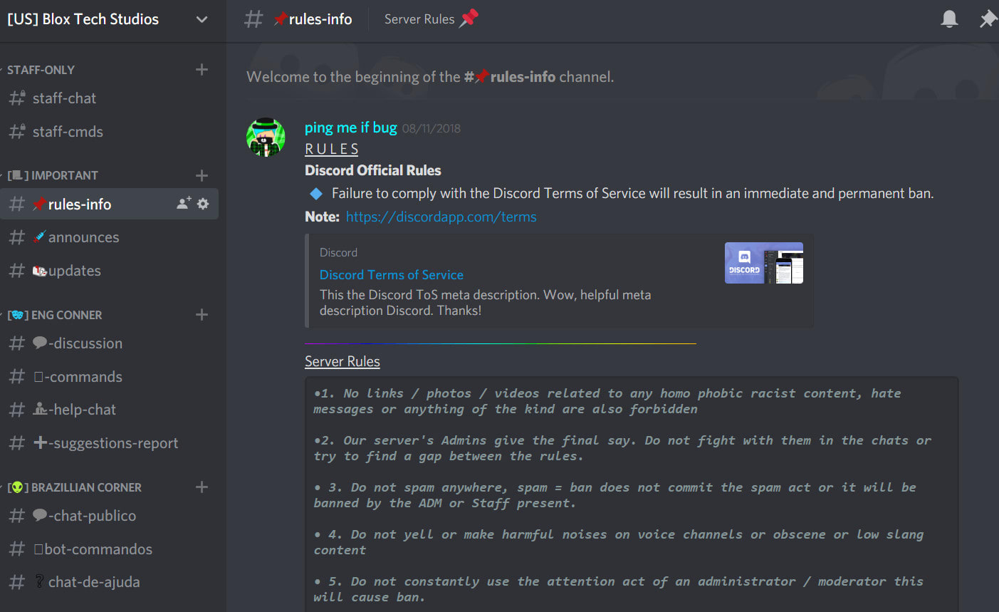 Setup Your Discord Server By Place Reboot - roblox bypassed audios discord server