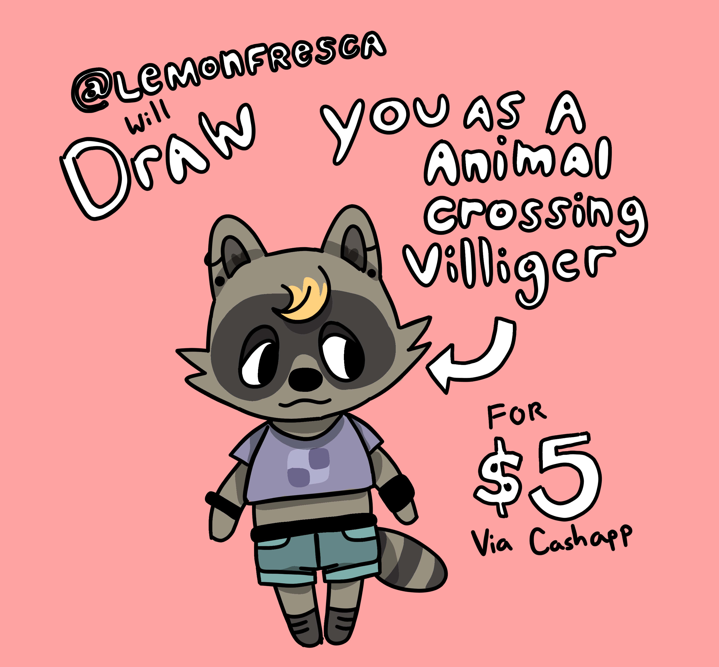 Draw You As An Animal Crossing Villager By Cramcheeseart