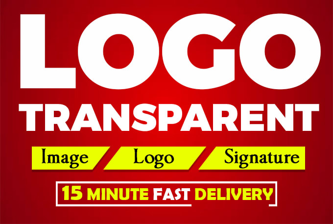 Make Logo with TRANSPARENT BACKGROUND and Vectorized at low price