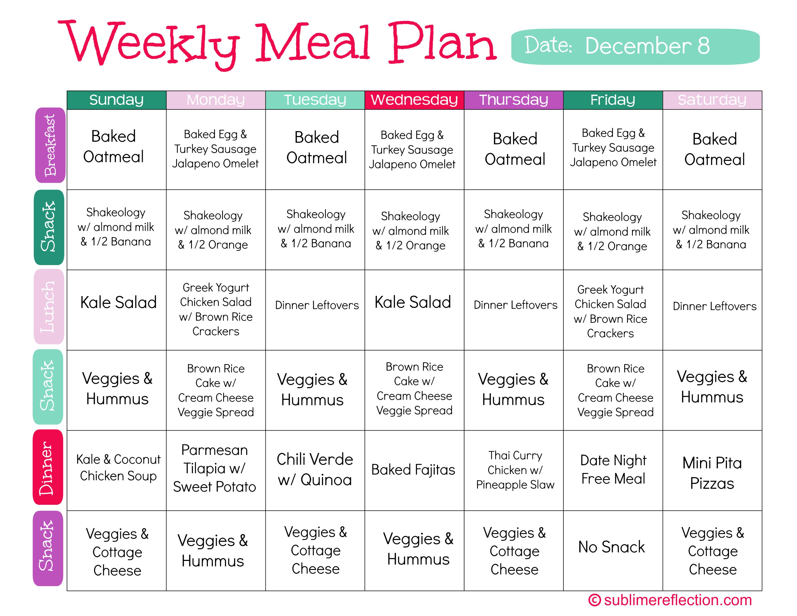 Create A Custom Meal Plan To Fit Your Dietary Needs For Health Or Weight  Loss By Meghantalasco | Fiverr