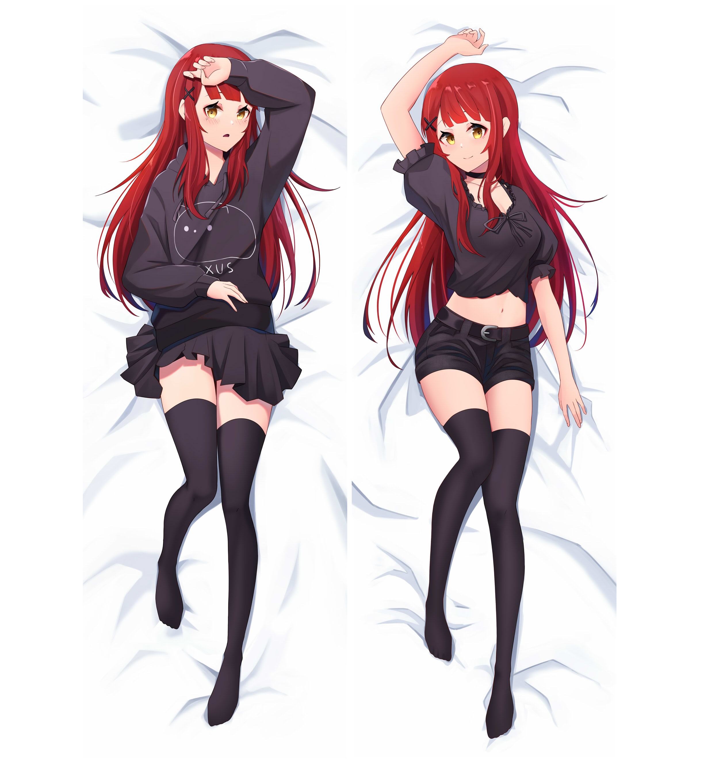 draw dakimakura body pillow with anime illustration