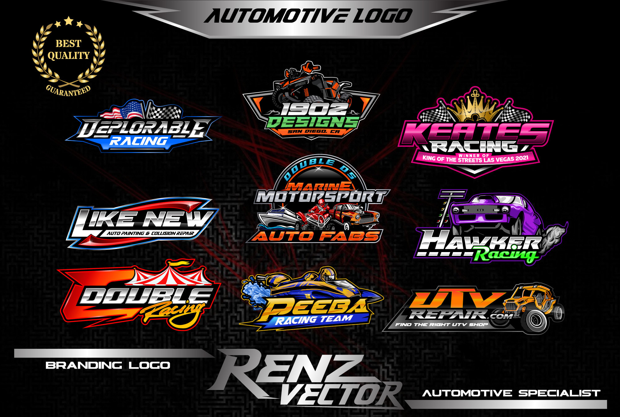 Create amazing logo racing, automotive with 3d style by Refly8 ...