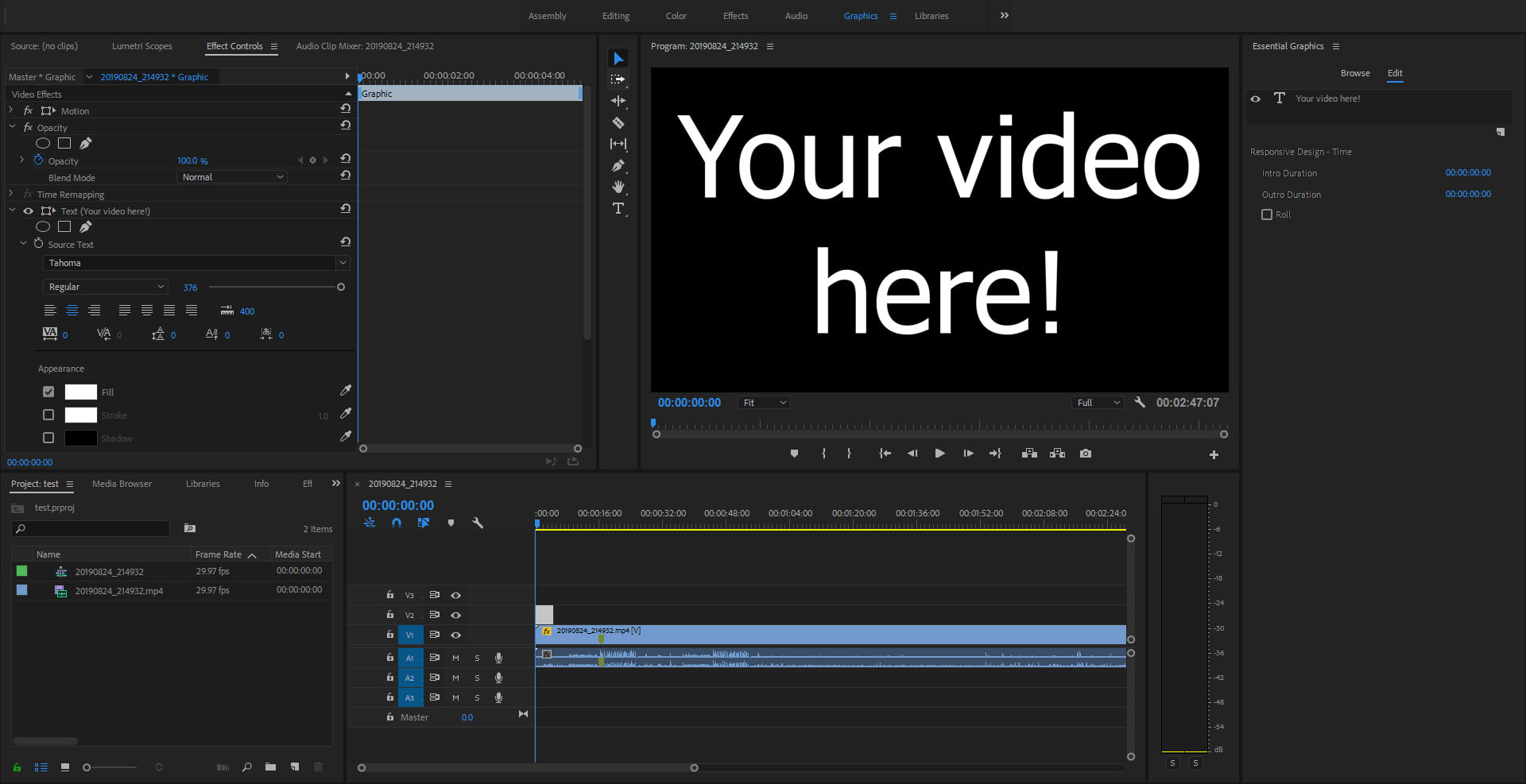 premiere pro video