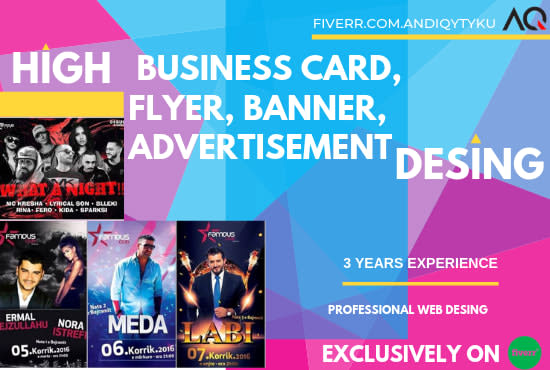 Design Professional Business Card Flyer Banner Advertisement By