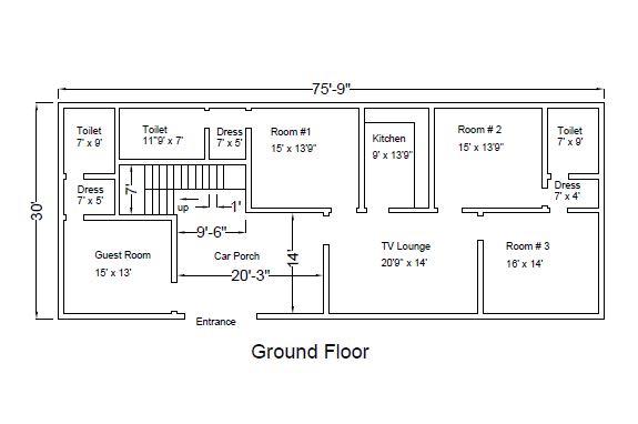 autocad drawing floor plan