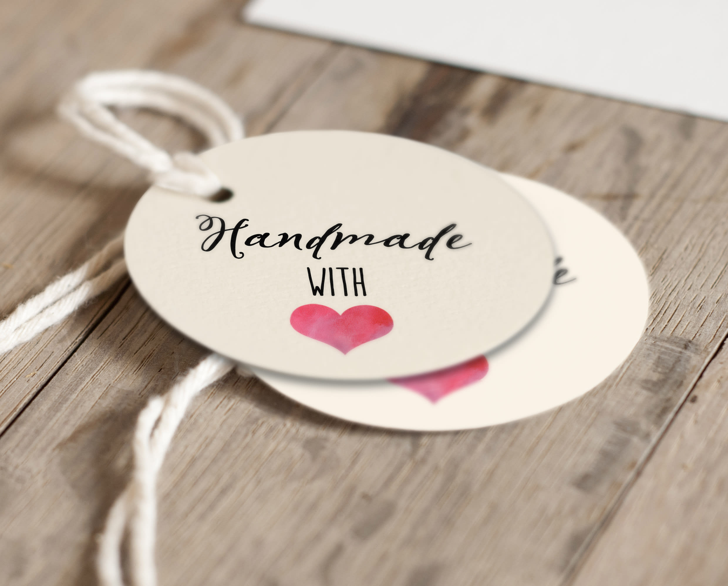 create your custom handmade tags or labels