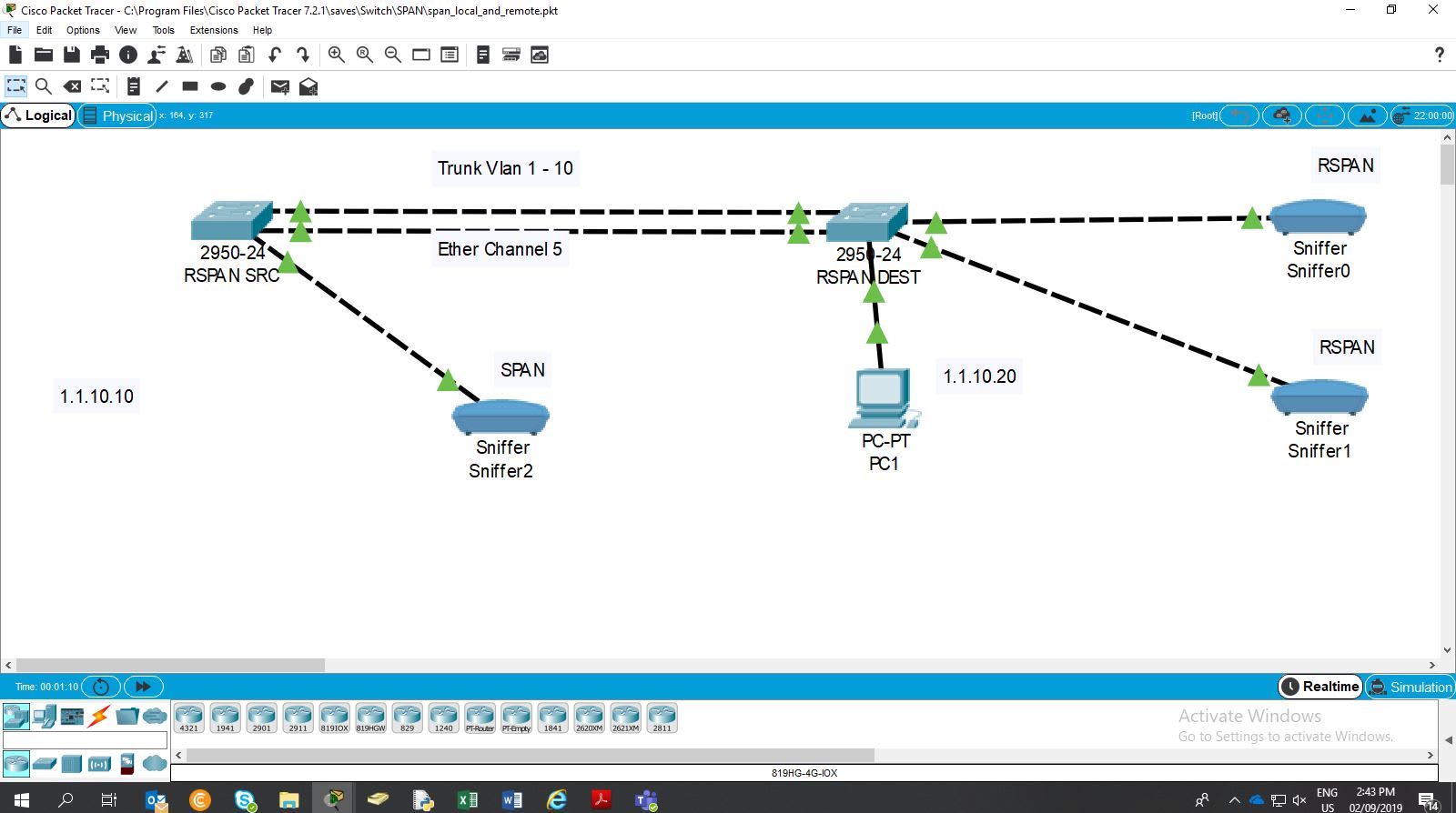 cisco packet tracer examples pkt