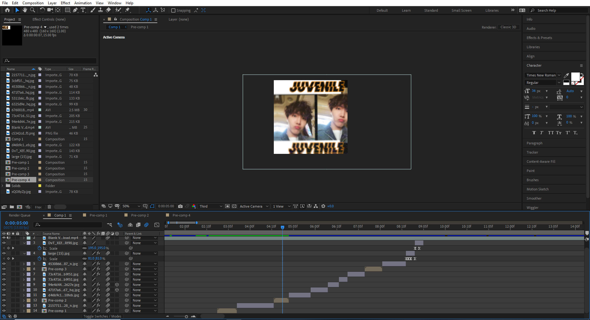 after effects editing