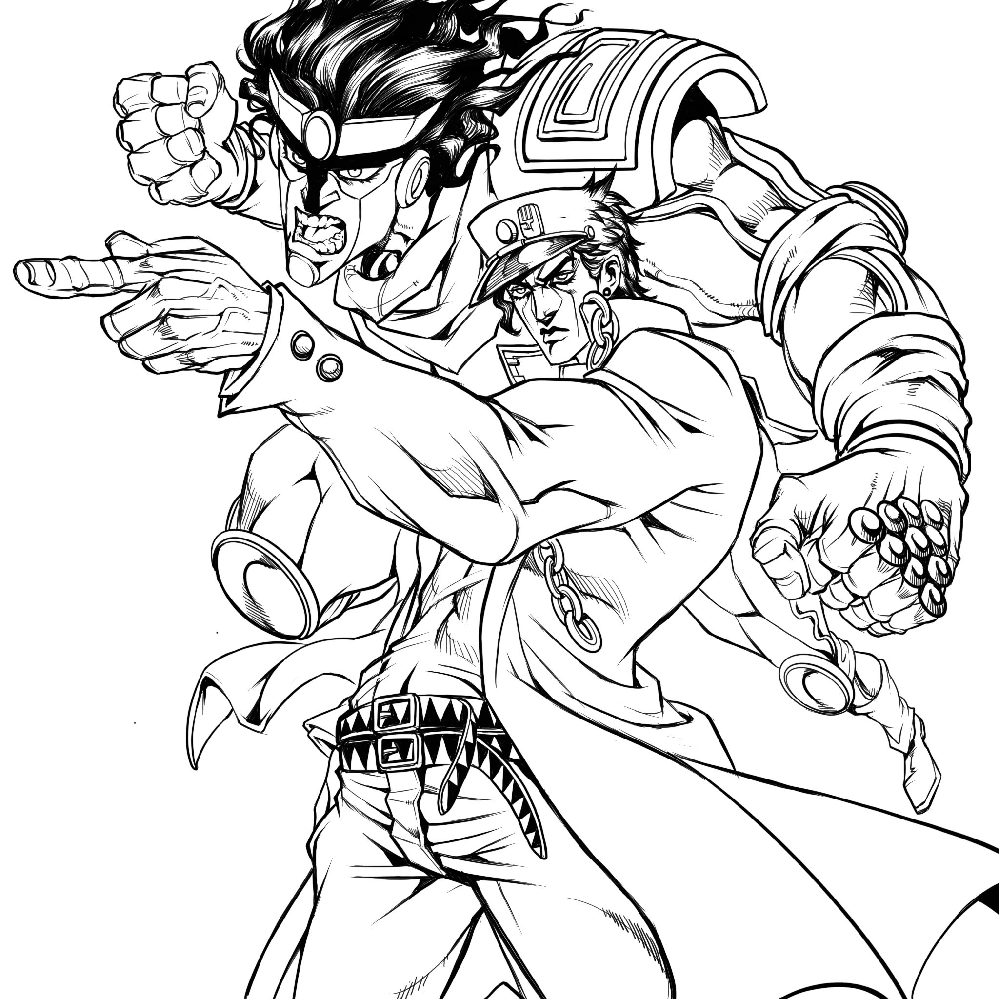Design And Draw Jojo Bizarre Adventure Style Characters By Shenzijiang Fiverr