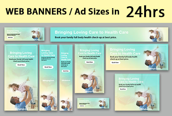 Design Banner Ads Thumbnails Facebook Website Headers By