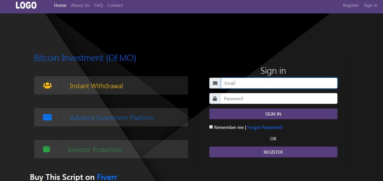 Create bitcoin investment php script v2 by Bstech | Fiverr