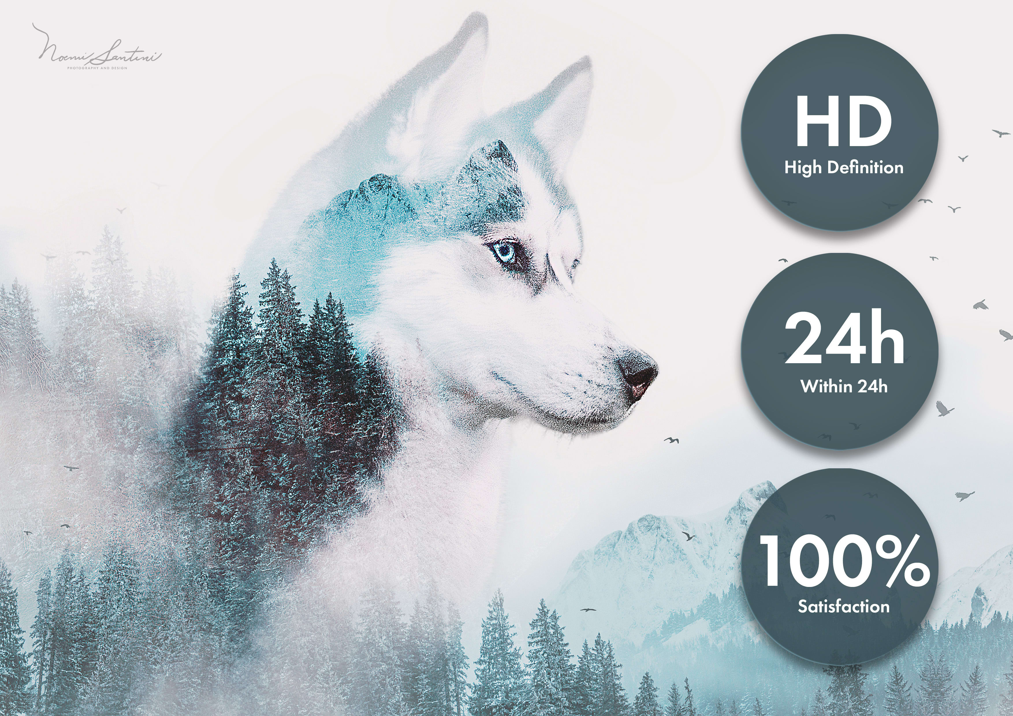 Do A Double Exposure Effect On Any Photo For You By Noemisantini