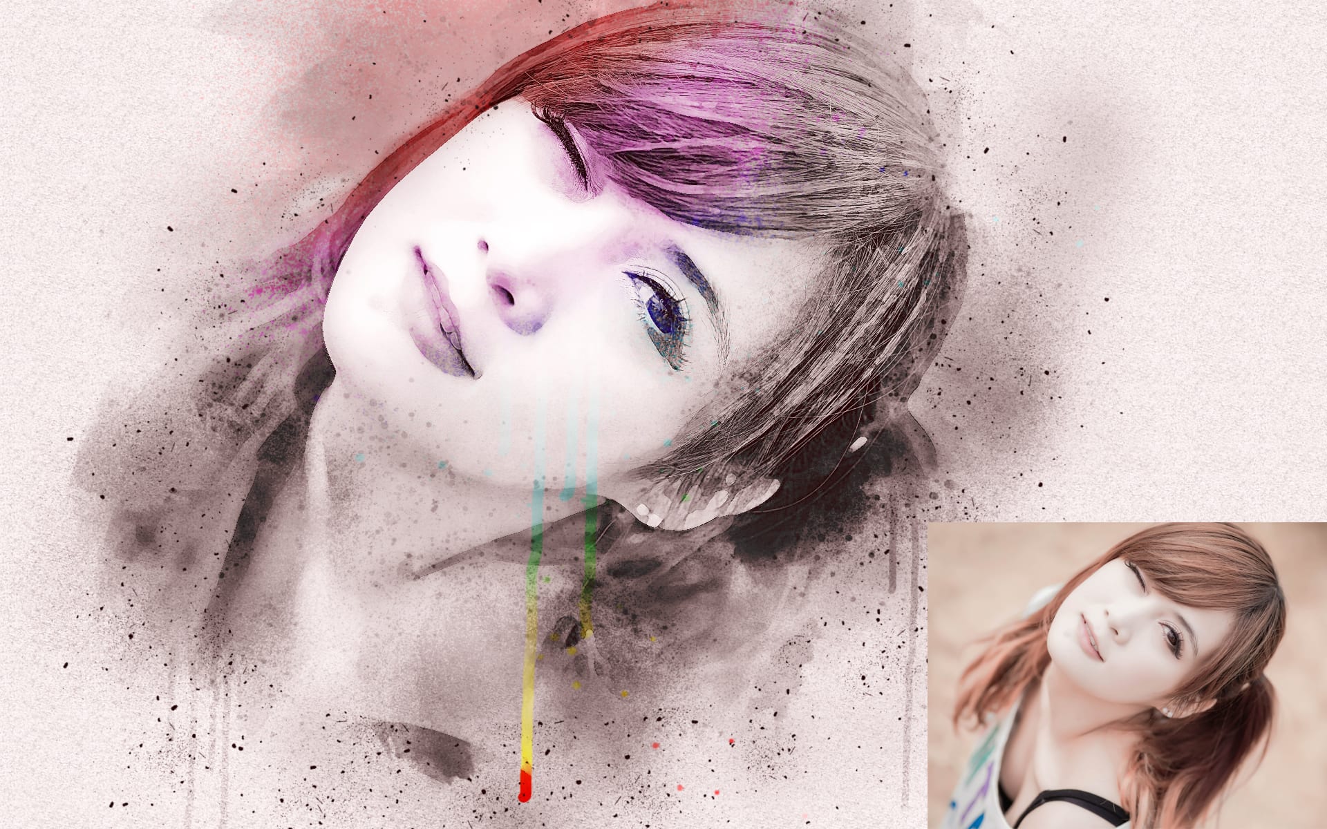Make A Creative Watercolor Portrait Painting By Artman7