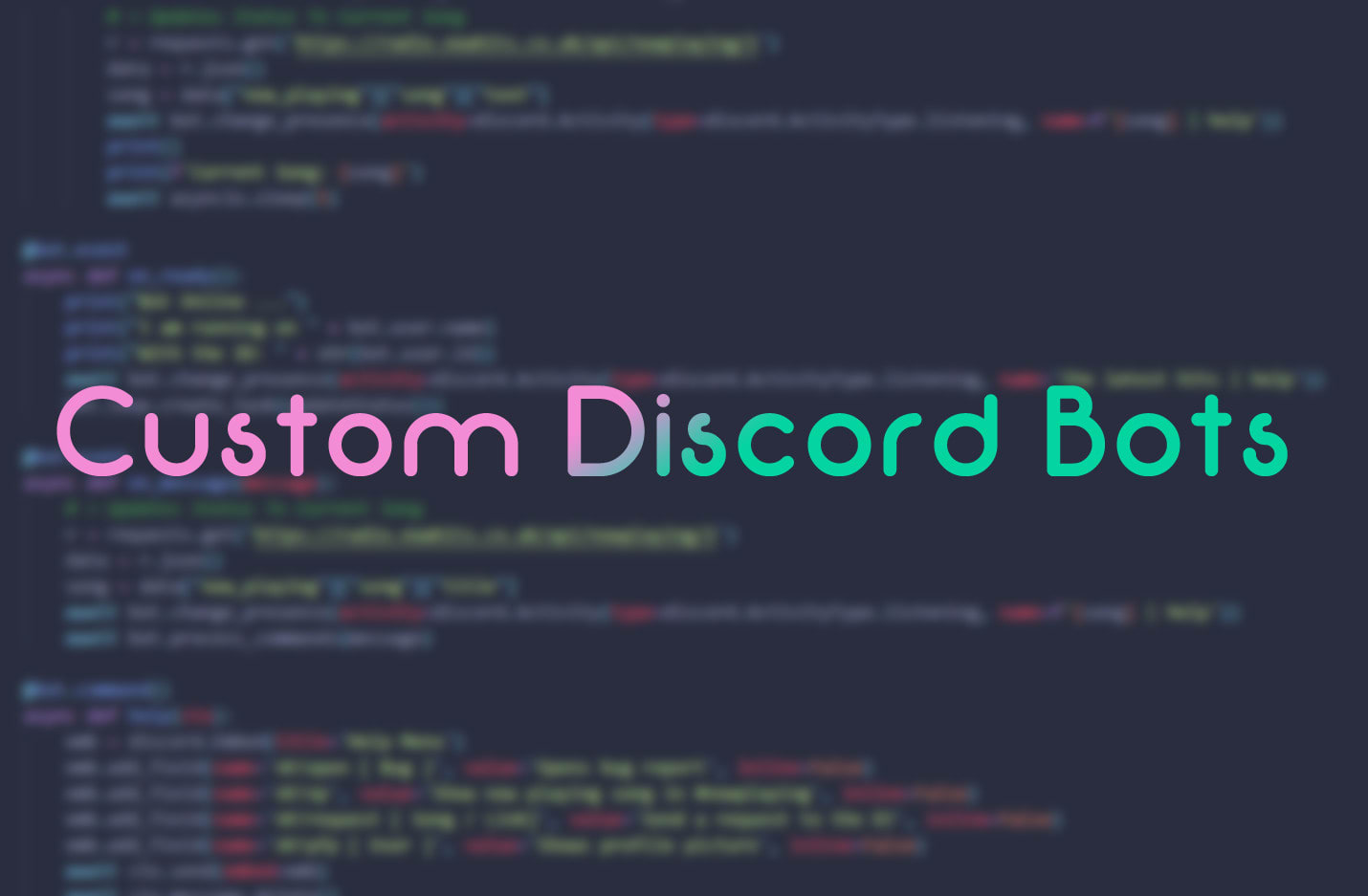 Make A Discord Bot Using Python By Harryet
