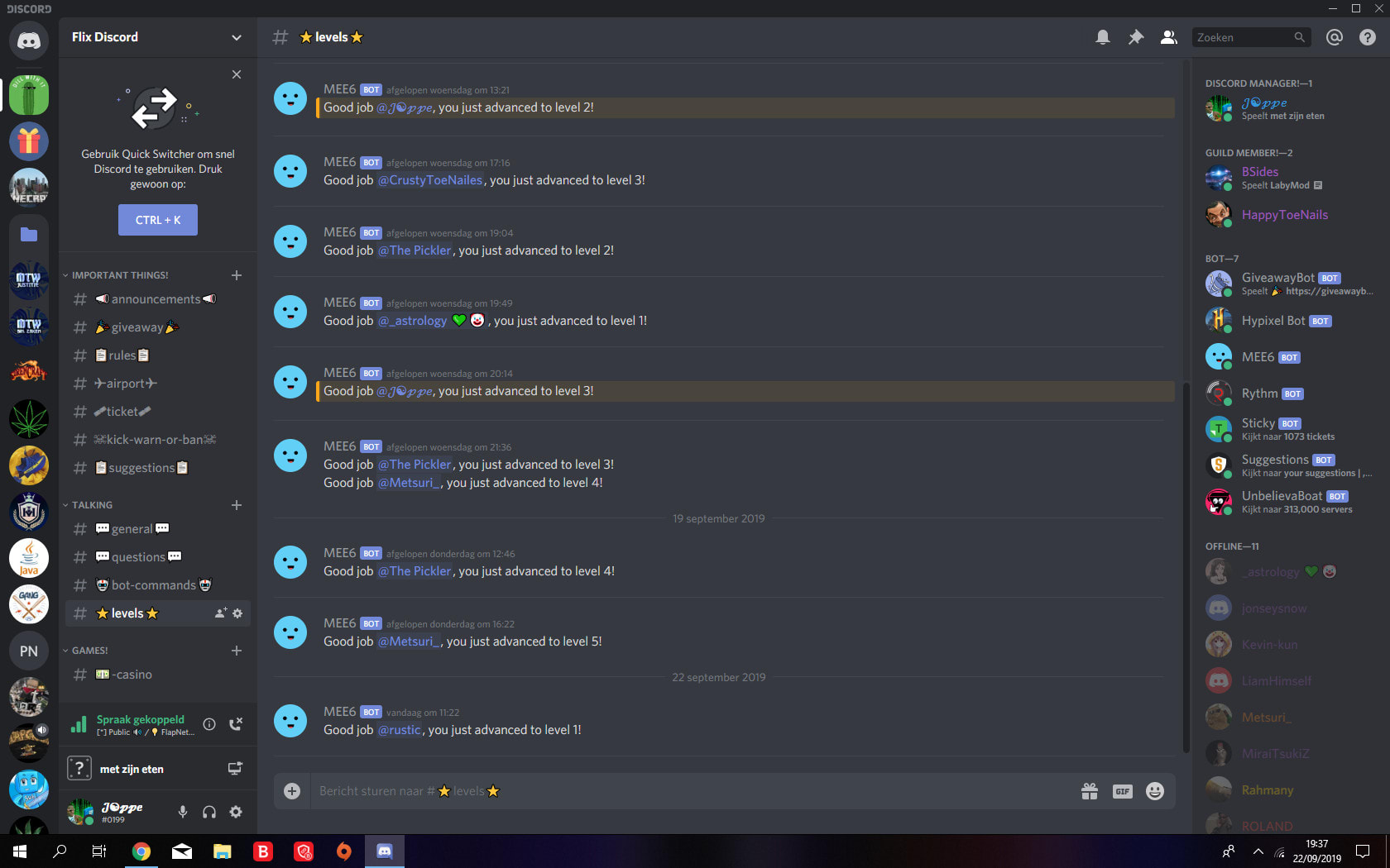 Design professional stylish looking discord server for you by Reforming