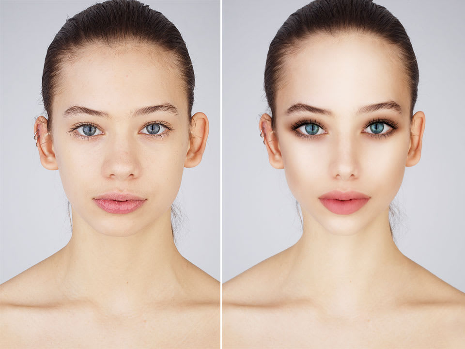 Editing Picture Face Retouch Change Eyes Color And Filter By Thehanadiab