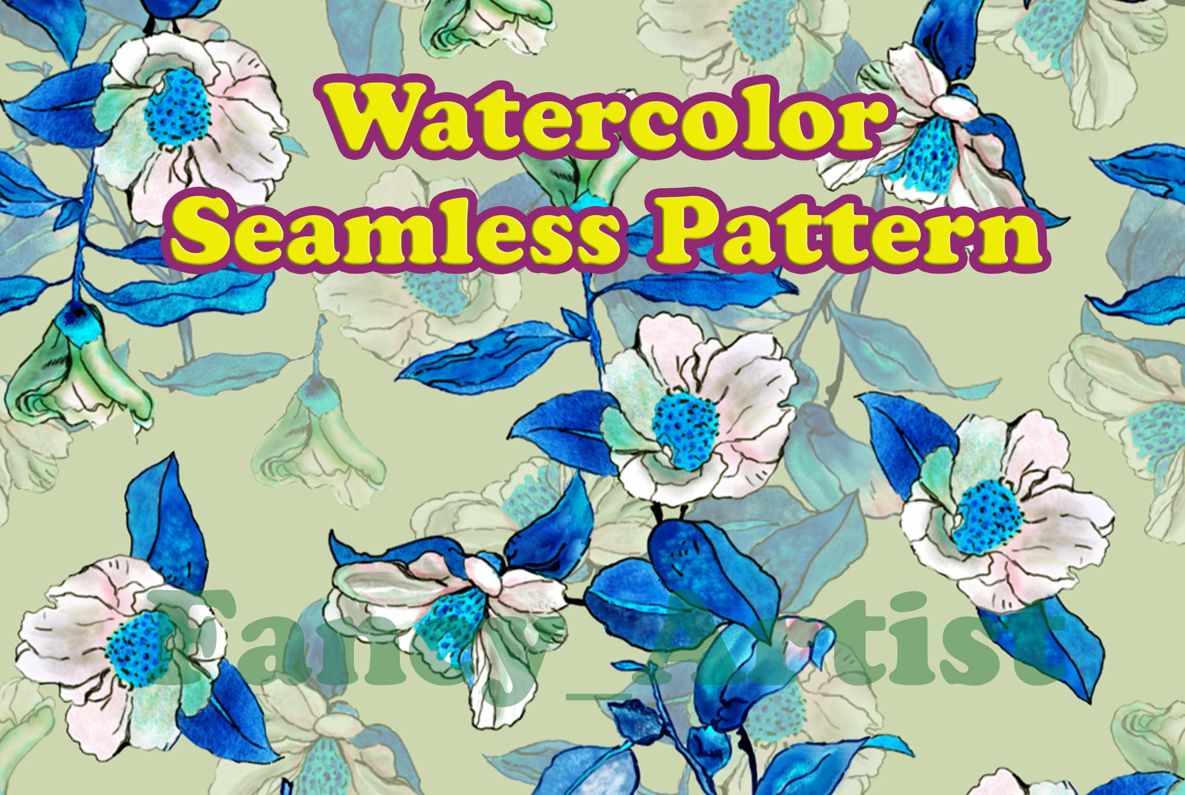 Design A Seamless Watercolor And Vector Floral Pattern By Fancy Artist They give you a fast and easy way of make your designs trendy and good looking. fiverr