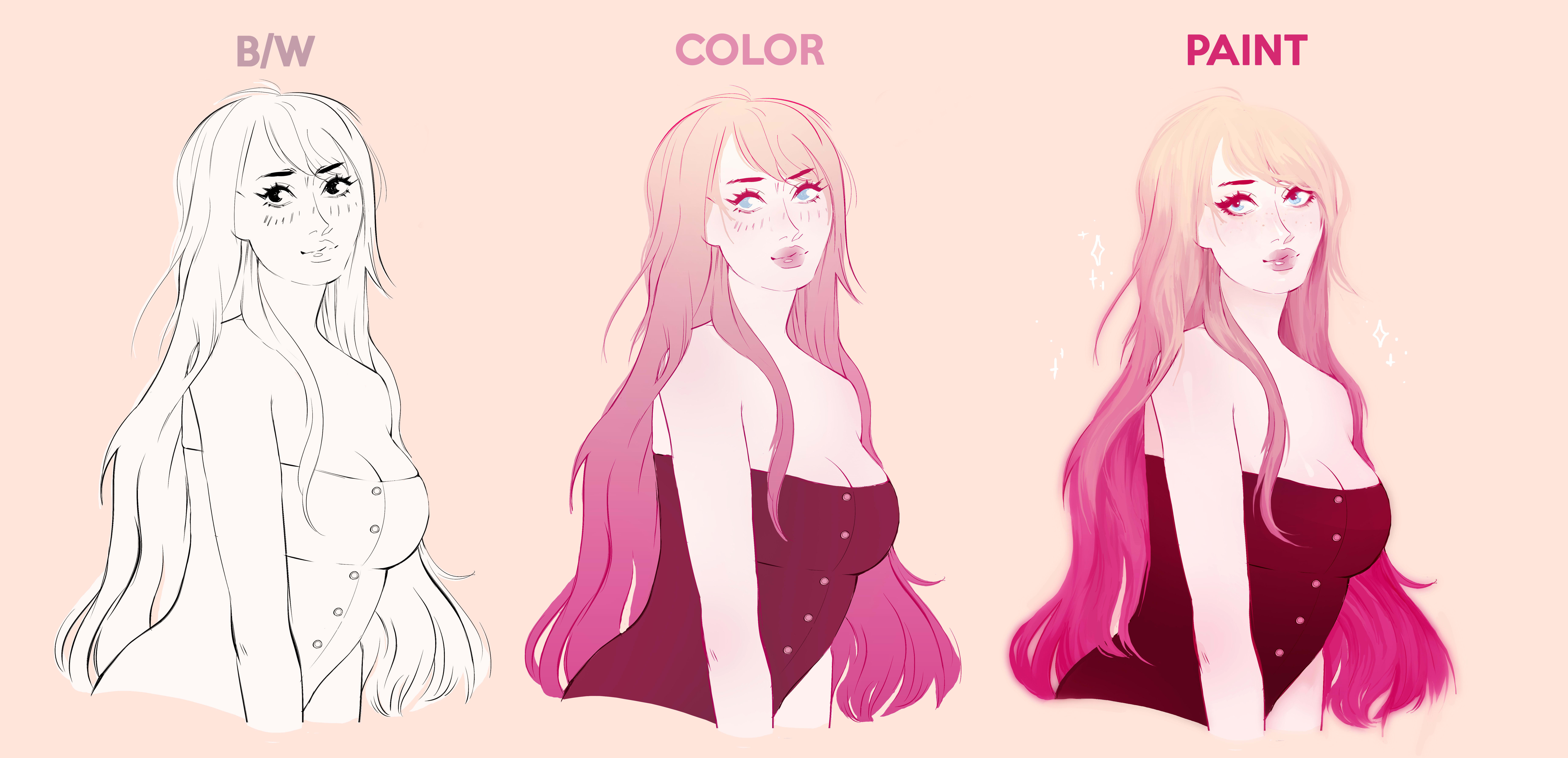 Draw people in an anime style by Onigirls | Fiverr