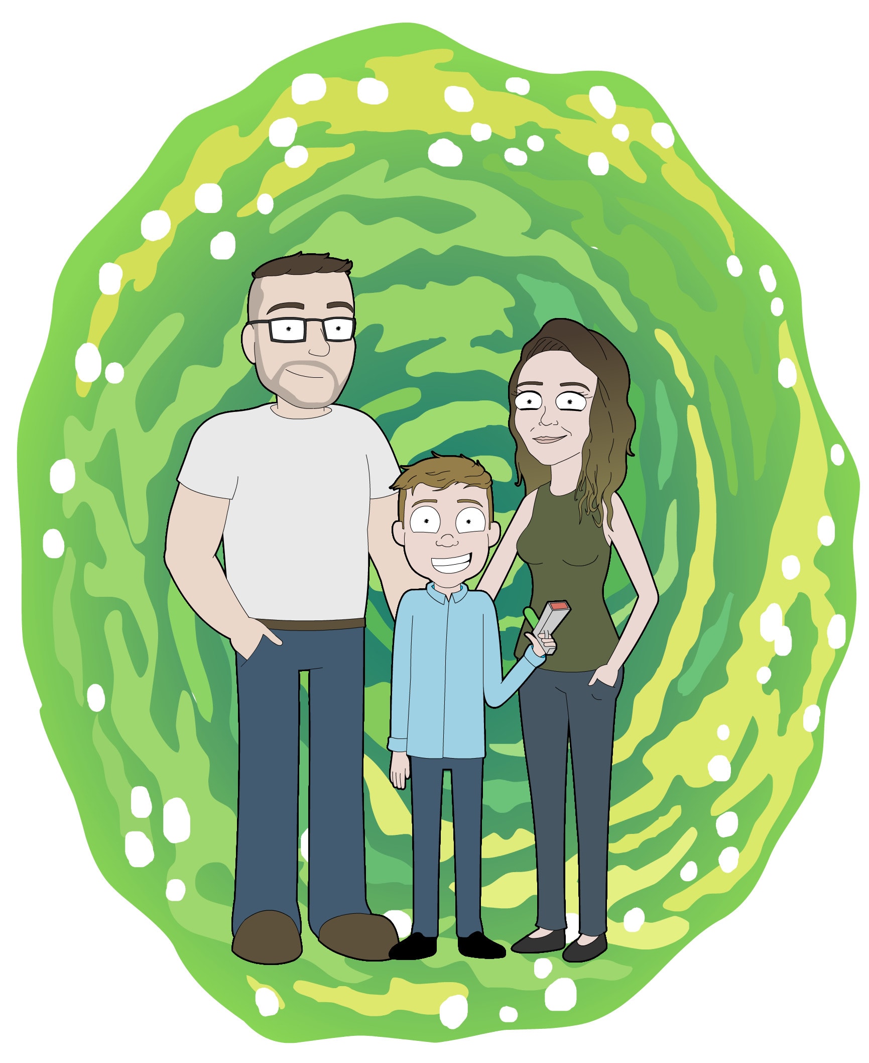 Draw you in the rick and morty art style by Kylekeeksmith Fiverr