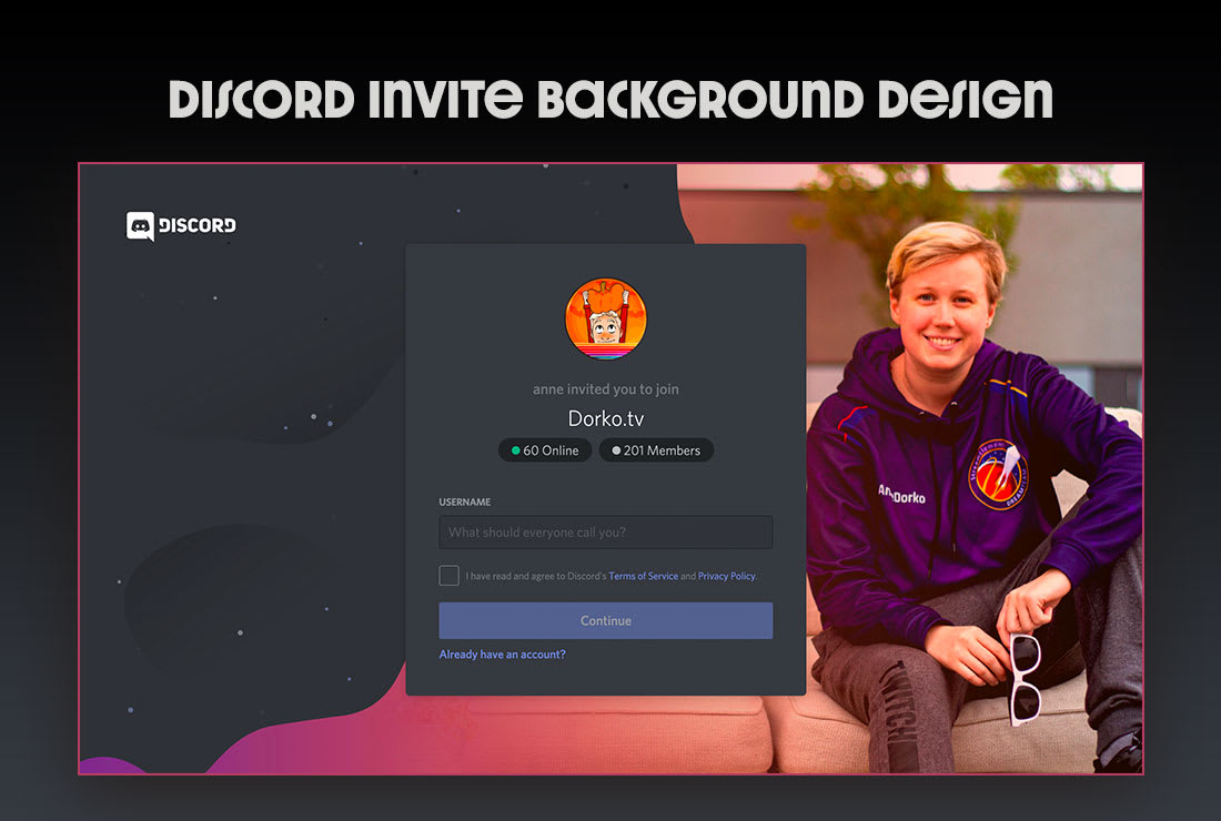 Make You A Custom Discord Invite Background By Dorkotv Fiverr