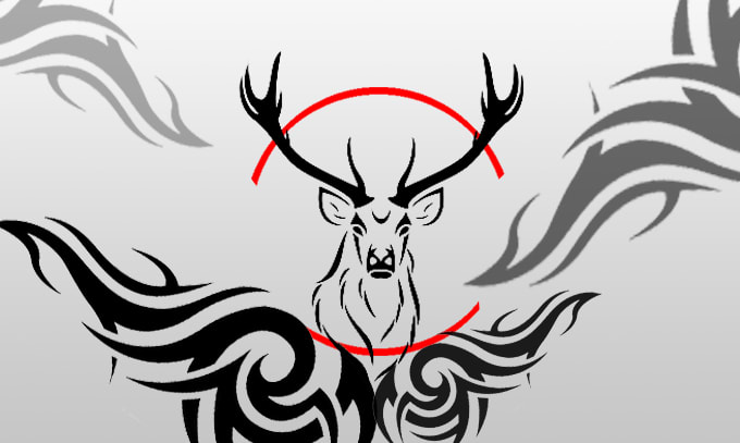 Design a deer tribal tattoo by Crystalix