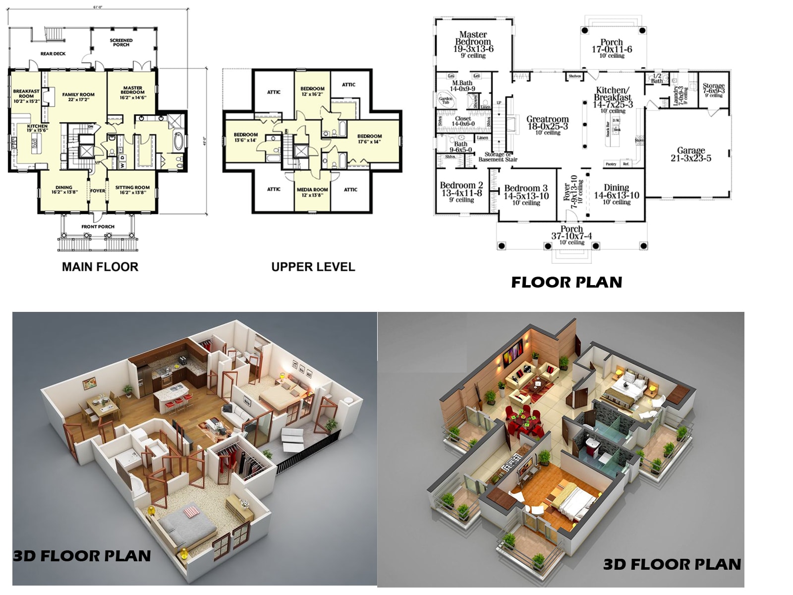 Design Elevation Interior 2d Floor Plan 3d Floor Plan By Zeeshankhatri36
