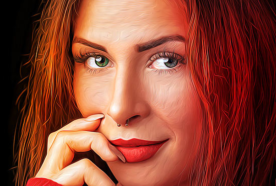 Transformez votre portrait en style artistique de peinture à l'huile  numérique réaliste