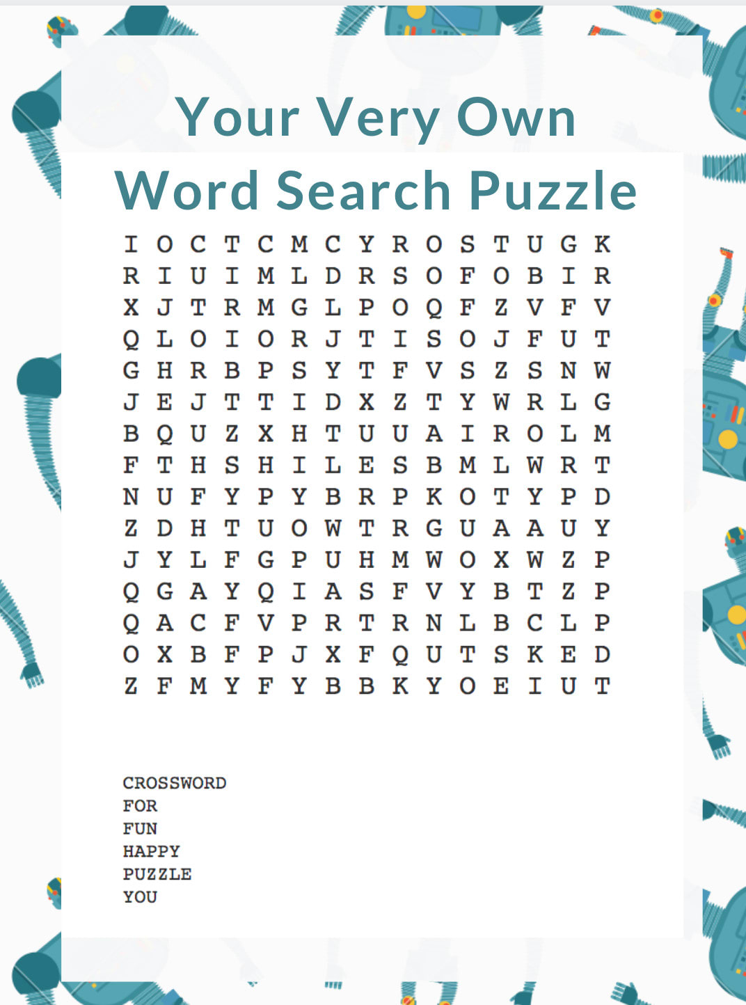Create A Word Search With Words That You Choose To Include By Enigmaticsoulrg Fiverr