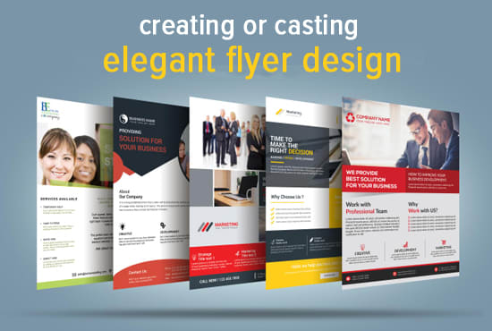 Be Creating Or Casting Elegant Flyer Design By Junta700