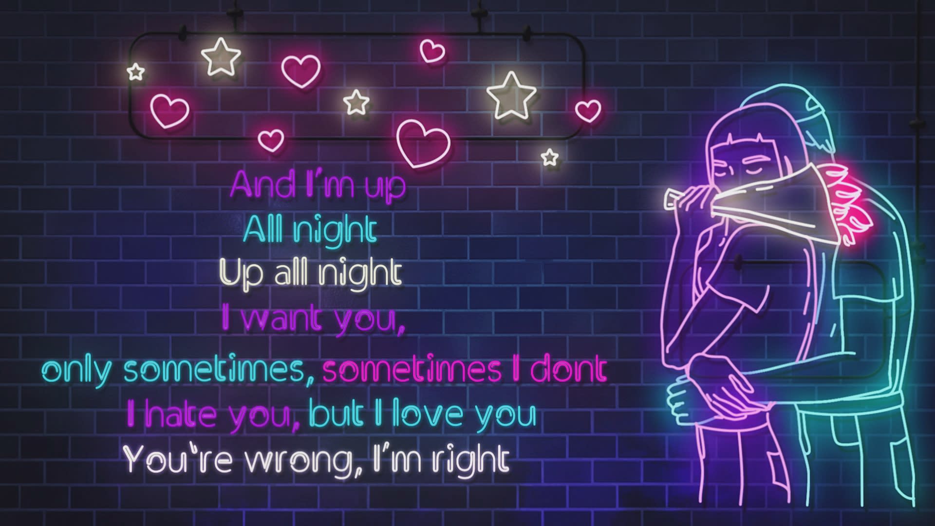 Make Neon Music Lyrics Video By Dachichicho Fiverr