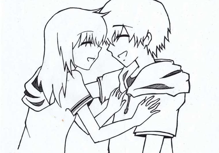 Draw An Anime Couple In My Style By Jmi Superman.