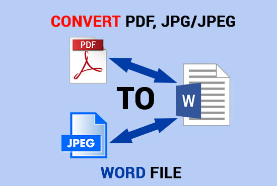 Do Convert Pdf To Word Or Jpg To Word File By Rana2713 Fiverr
