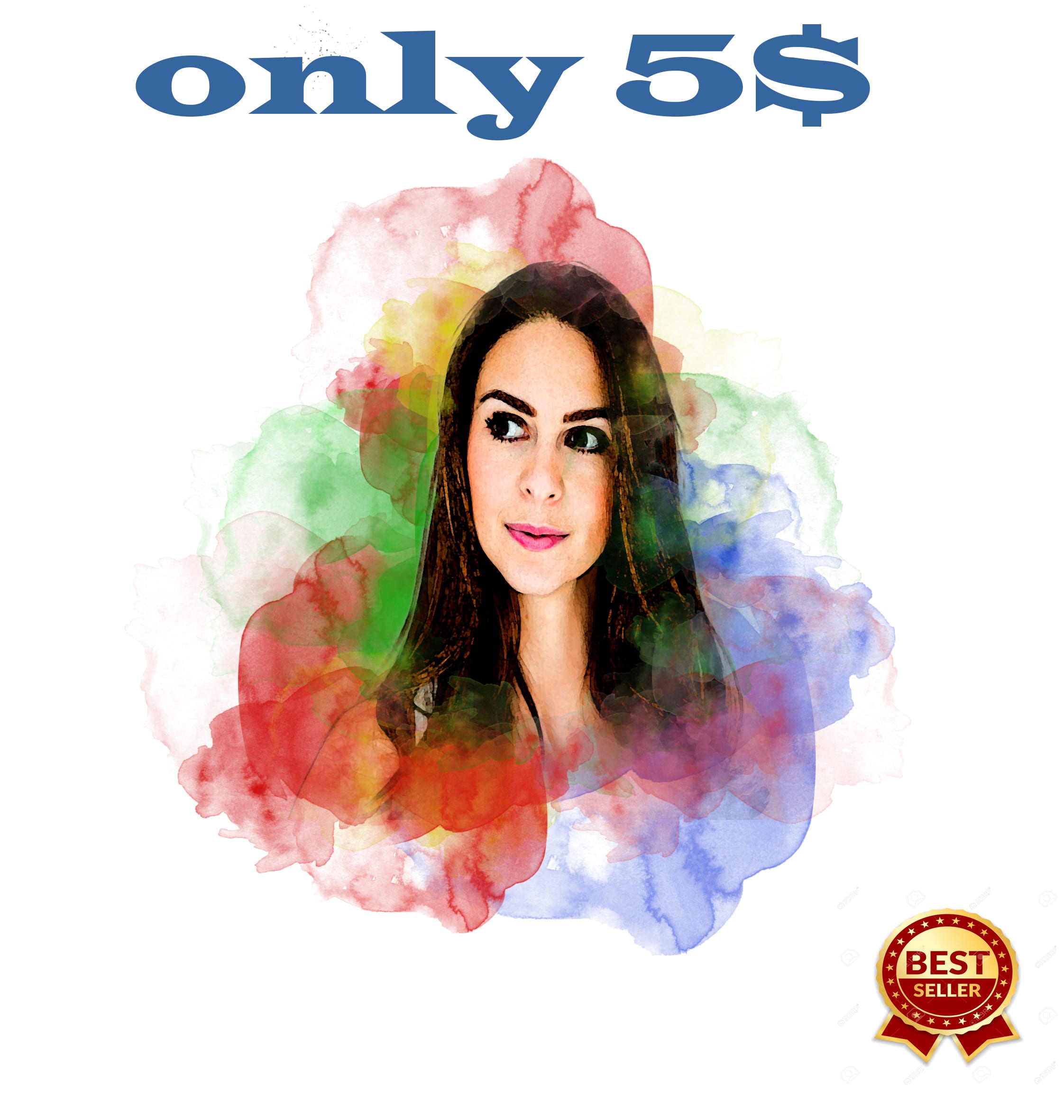 Make A Creative Watercolor Portrait Painting Illustration By