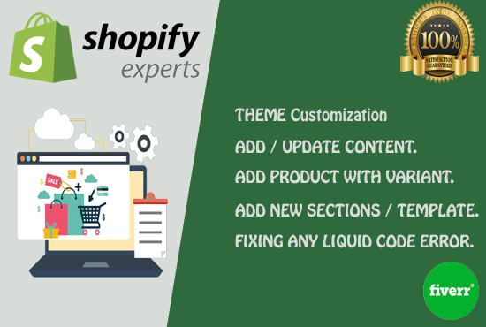 Setup and customize your shopify store and shopify website by Mobeen_liaqat | Fiverr