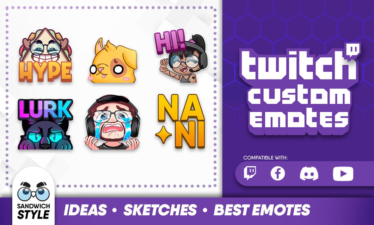 Custom Sub Badge Set Cute Bit Badges Twitch Emote Design 