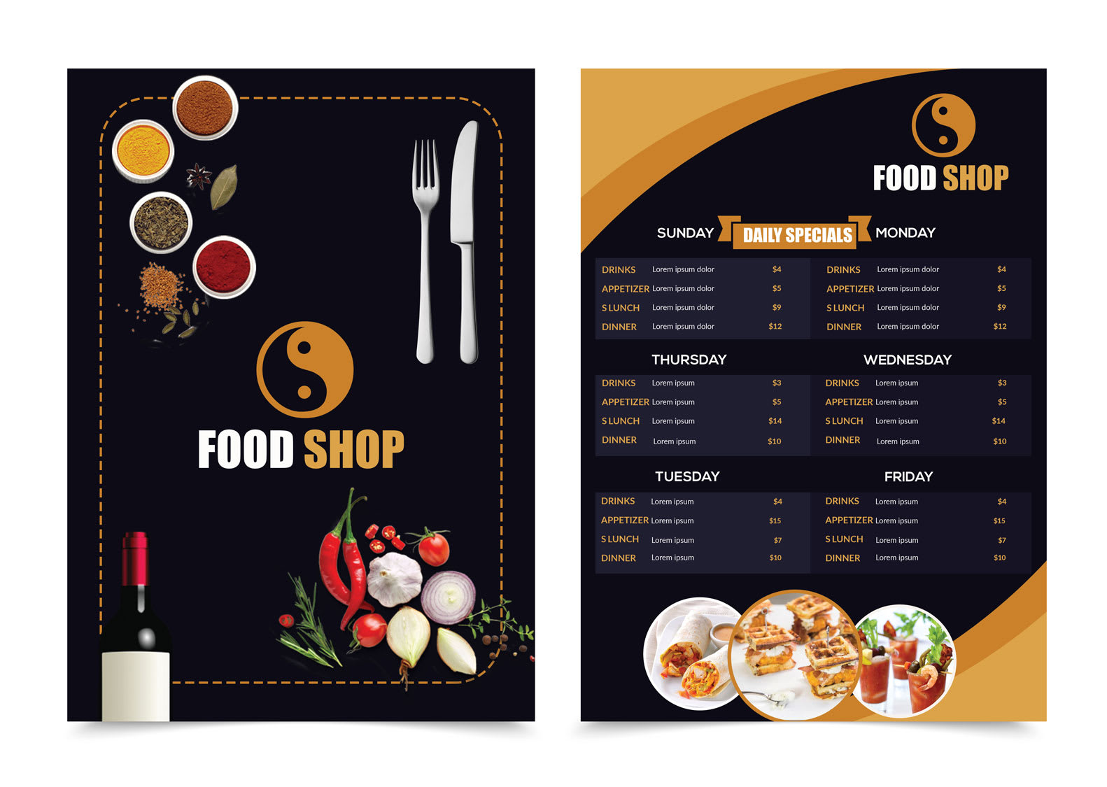 A restaurant menu worksheet That was a type of party that a lot of people w...